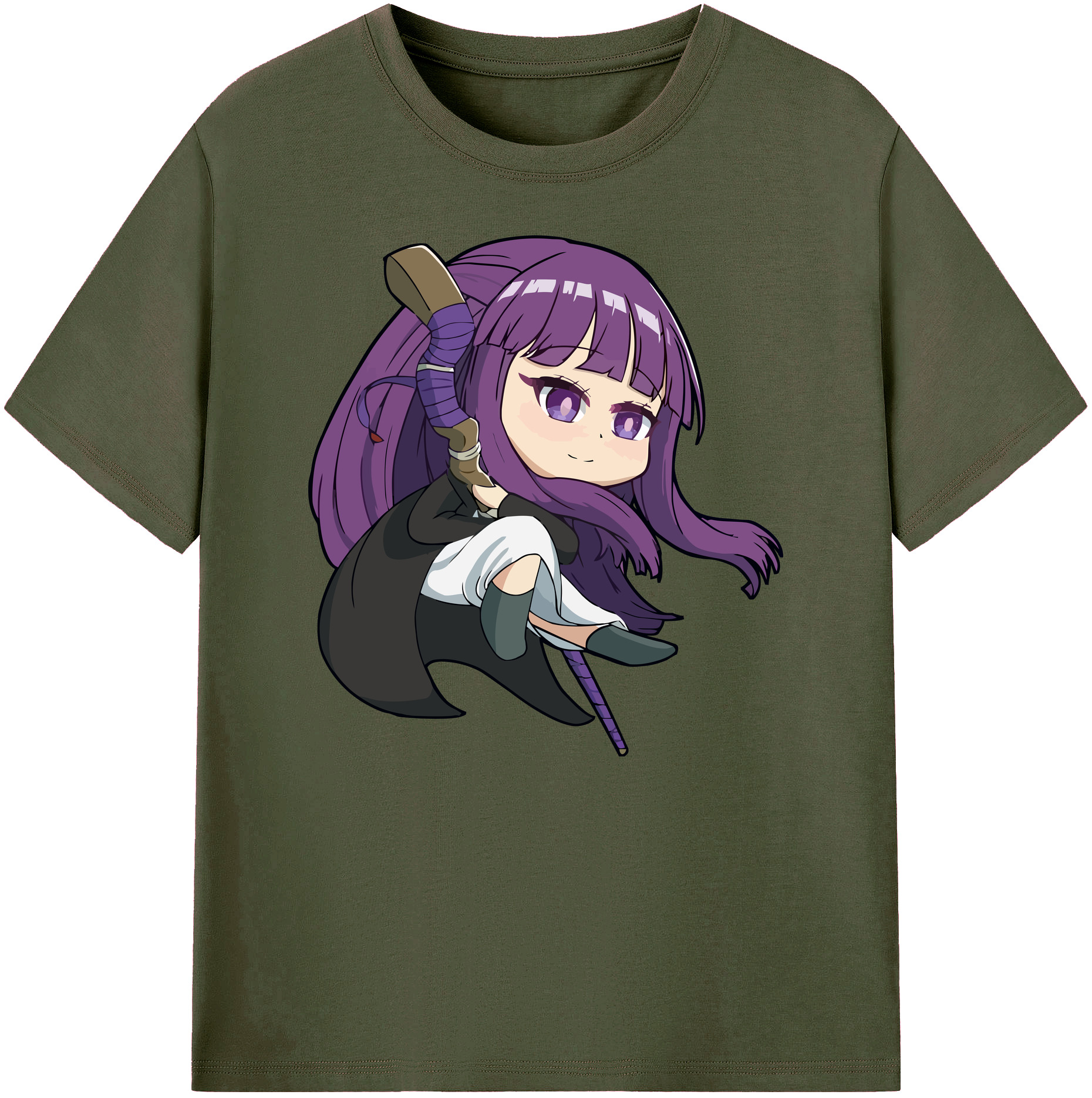 （画像用） 葬送のフリーレン Frieren 綿100％ メンズ半袖Tシャツ｜肌触りやわらか＆通気性